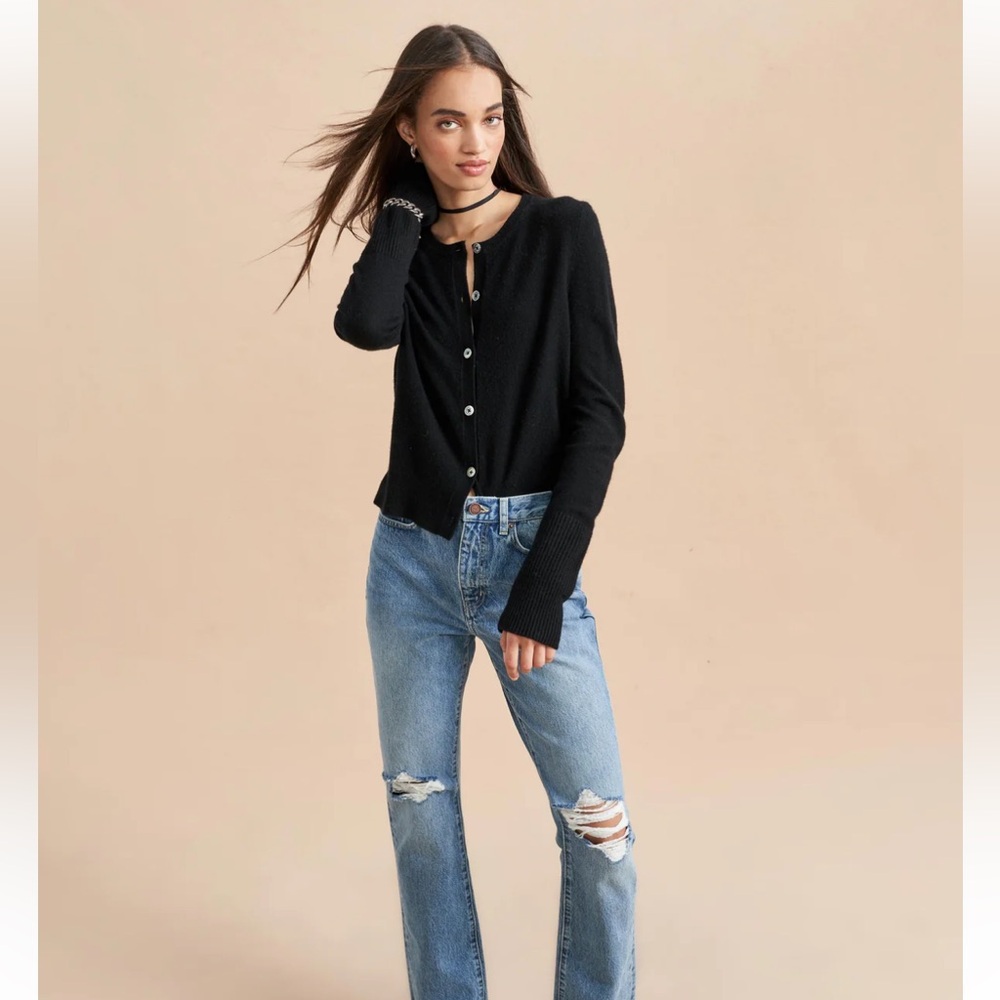 La Ligne Solid Lean Lines Cardigan